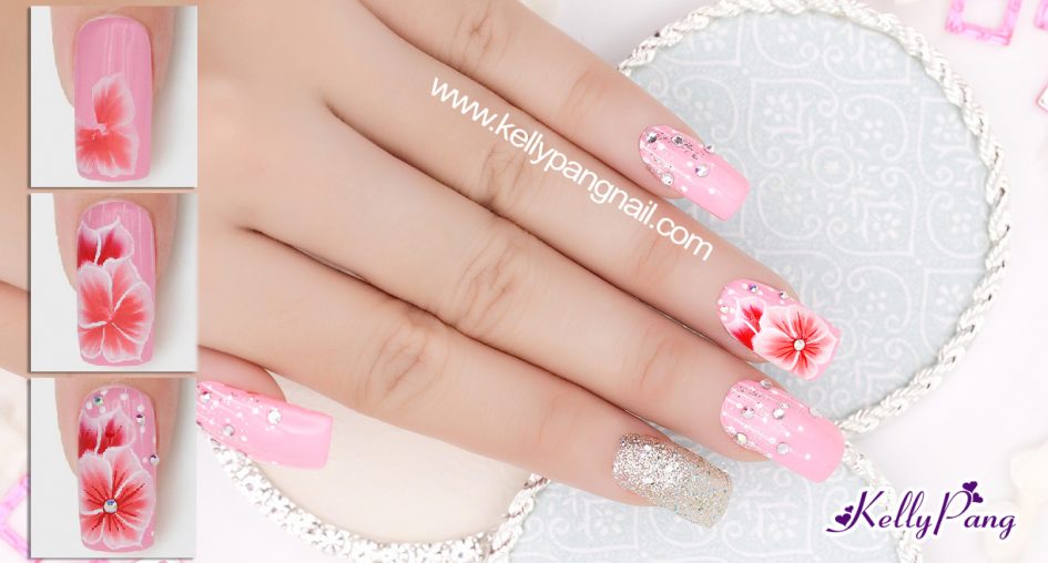 Cách vẽ mẫu nail “Dáng Hoa Yêu Kiều” Cách vẽ mẫu nail “Dáng Hoa Yêu Kiều”
