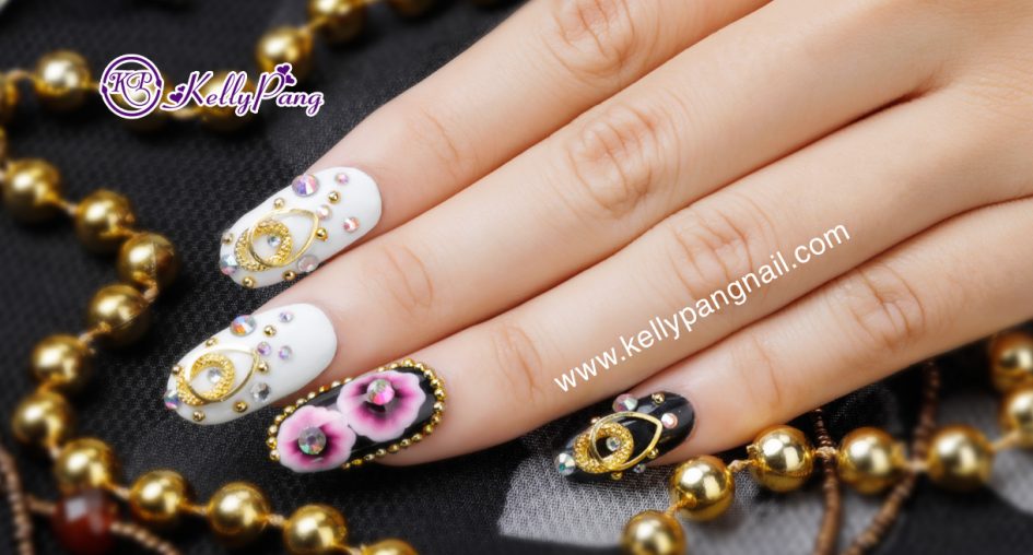 Cách vẽ mẫu nail Sắc Hoa Lung Linh Cách vẽ mẫu nail Sắc Hoa Lung Linh