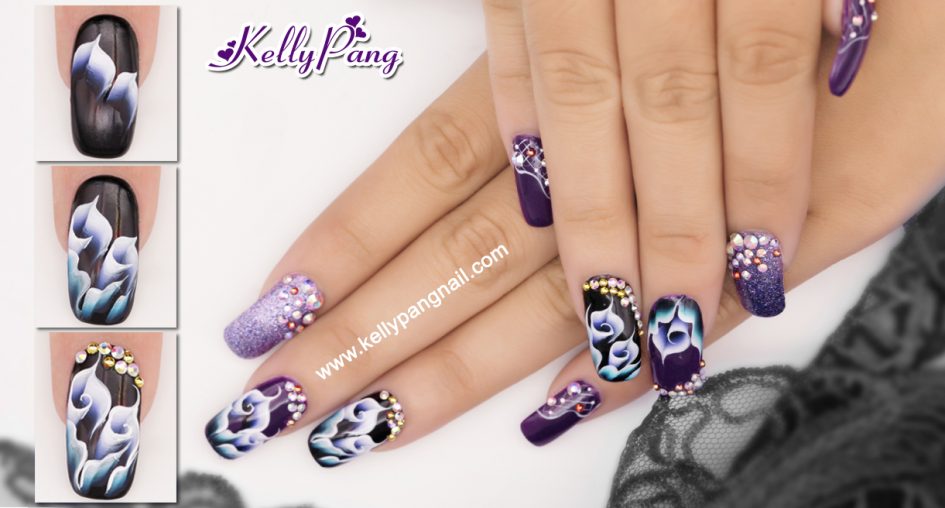 Cách vẽ mẫu nail Hoa Loa Kèn Cách vẽ mẫu nail Hoa Loa Kèn
