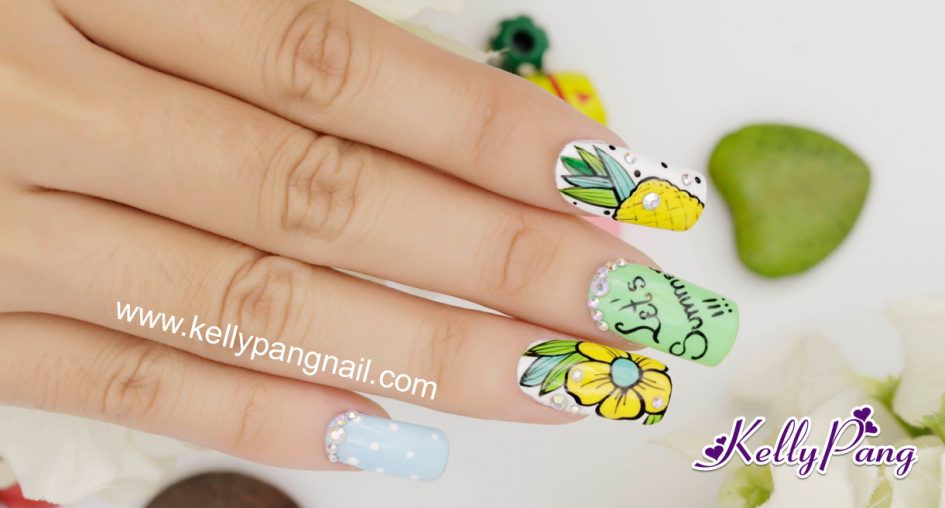 Các bước vẽ mẫu nail Let’s Summer…!!! Các bước vẽ mẫu nail Let’s Summer…!!!