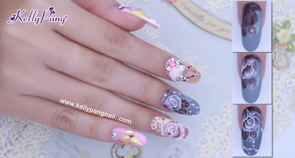 Click xem 5 bước vẽ mẫu nail Hoa Hồng Tiểu Thư Click xem 5 bước vẽ mẫu nail Hoa Hồng Tiểu Thư