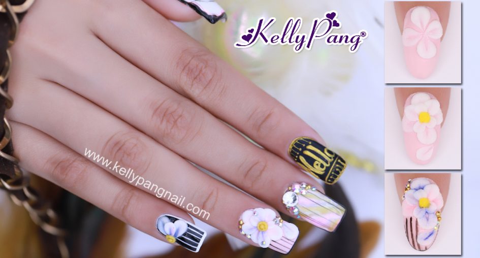 6 bước vẽ mẫu nail 3D ấn tượng chào ngày mới 6 bước vẽ mẫu nail 3D ấn tượng chào ngày mới