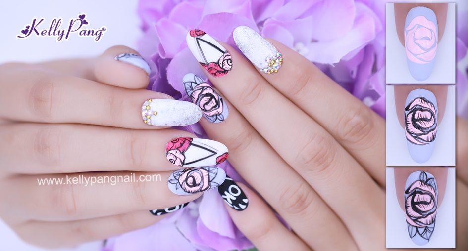Cách vẽ nail cọ nét phong cách hiện đại trẻ trung Cách vẽ nail cọ nét phong cách hiện đại trẻ trung