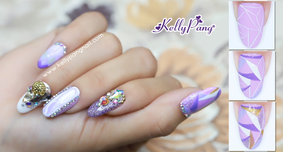 Cách vẽ nail phong cách dự tiệc sang trọng Cách vẽ nail phong cách dự tiệc sang trọng