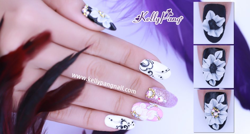 Cách vẽ nail cánh hoa nổi 3D Đẹp Lung Linh Cách vẽ nail cánh hoa nổi 3D Đẹp Lung Linh
