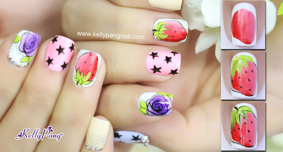 Click xem cách vẽ mẫu nail Dâu Tây Ngọt Ngào Click xem cách vẽ mẫu nail Dâu Tây Ngọt Ngào