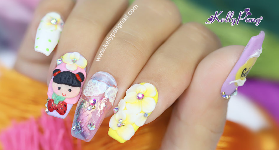 6 bước vẽ mẫu nail hoạt hình Búp Bê Siêu dễ đáng yêu 6 bước vẽ mẫu nail hoạt hình Búp Bê Siêu dễ đáng yêu