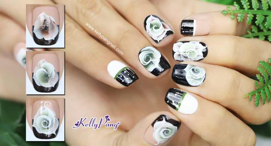 Click xem cách vẽ mẫu nail hoa tán sắc 3D độc đáo Click xem cách vẽ mẫu nail hoa tán sắc 3D độc đáo